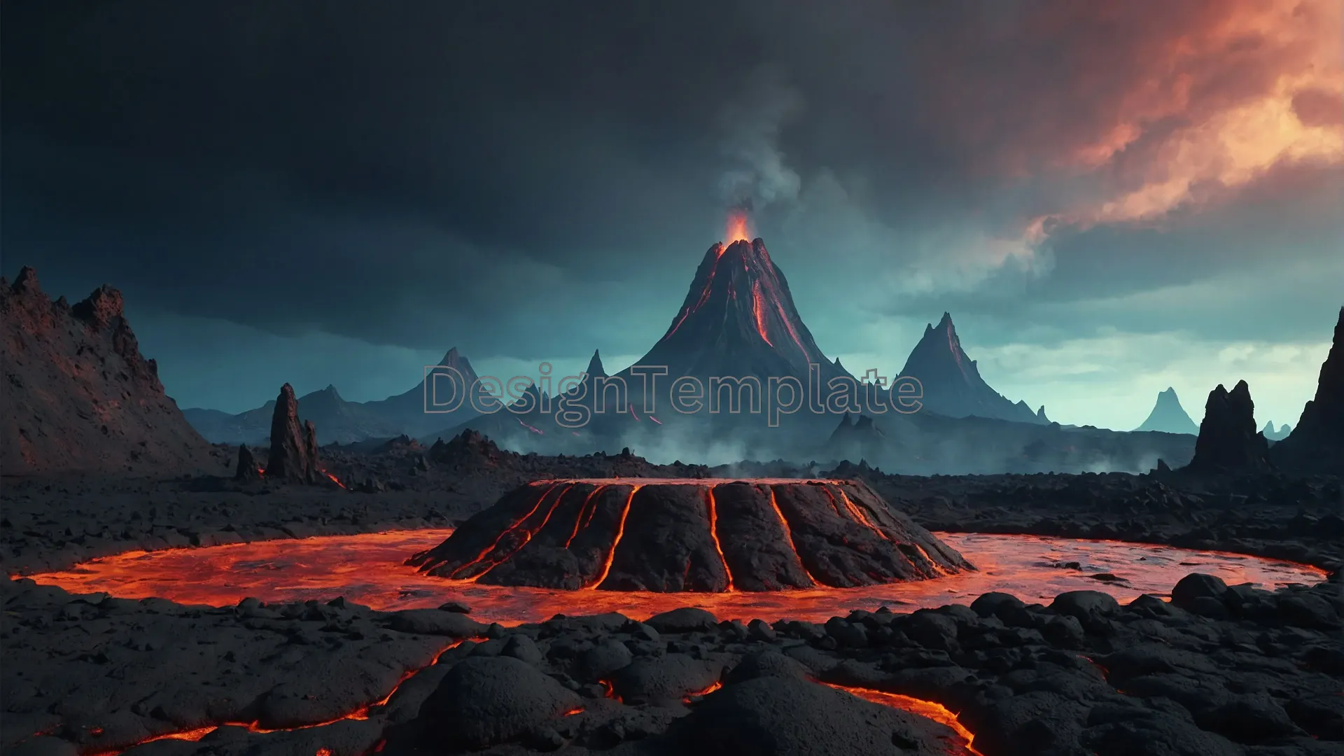Majestic Mountain Dusk Background Texture image